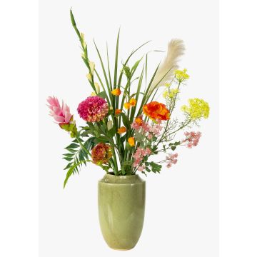 FEME artificial bouquet, pink-orange, 120cm, Ø60cm
