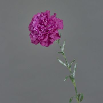 Artificial carnation NIRUSHA, purple, 65cm, Ø9cm