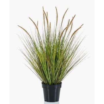 Artificial grass: YWAIN feather-bristle grass with panicles, beige-green, 85cm Artificial grass: YWAIN feather-bristle grass with panicles, beige-green, 85cm