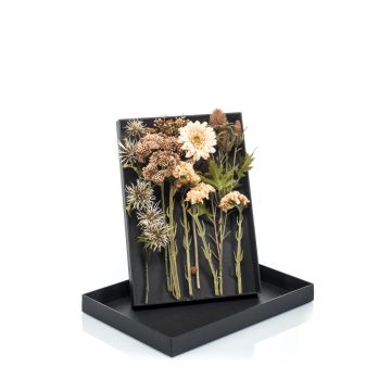 JADEA artificial bouquet to arrange yourself in a gift box, beige-cream, 30cm, Ø18cm