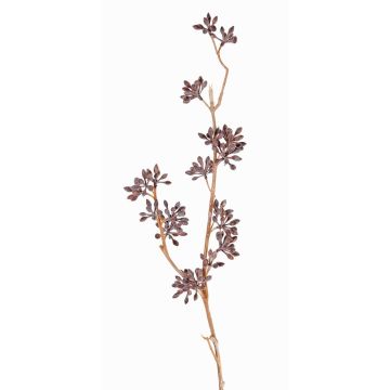 Artificial eucalyptus branch SOHA with berries, brown, 24"/60cm Artificial eucalyptus branch SOHA with berries, brown, 24"/60cm