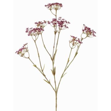 Artificial gypsophila branch IMALU, purple, 70 cm, Ø 2–8 cm
