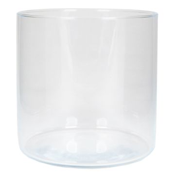Cylinder flower vase SANNY made of glass, transparent, 7.5"/19cm, Ø 7.5"/19,1 cm