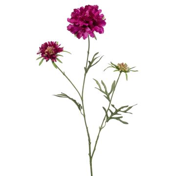 Artificial scabiosa branch MARUA, violet, 80 cm Artificial scabiosa branch MARUA, violet, 80 cm