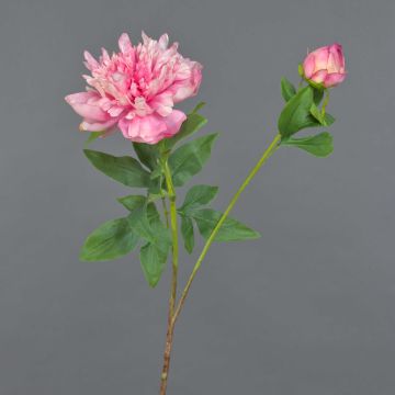 Artificial peony BADIS, pink, 75 cm, Ø13 cm Artificial peony BADIS, pink, 75 cm, Ø13 cm