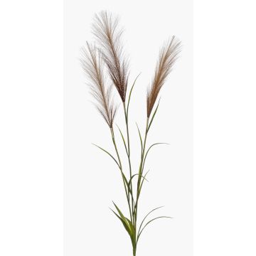 Artificial Pampas Grass Branch ADNANE with Plumes, brown, 90cm Artificial Pampas Grass Branch ADNANE with Plumes, brown, 90cm