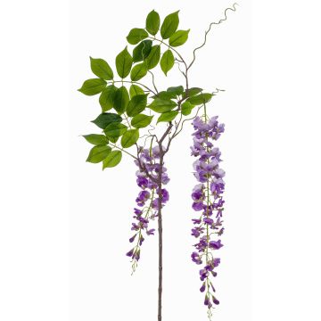 Large artificial wisteria branch NISSRINE with flowers, purple, 5ft/145cm Large artificial wisteria branch NISSRINE with flowers, purple, 5ft/145cm