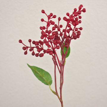 TEITH decorative elderberry branch with berries, red, 40cm TEITH decorative elderberry branch with berries, red, 40cm