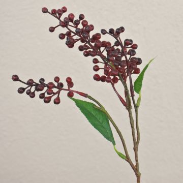 TEITH decorative elderberry branch with berries, burgundy, 40cm TEITH decorative elderberry branch with berries, burgundy, 40cm