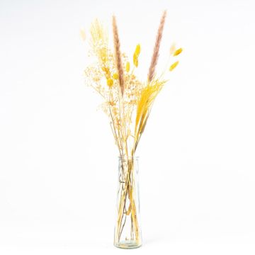 Decorative dried flowers with LOTTCHEN bottle, brown, 77cm, Ø15cm