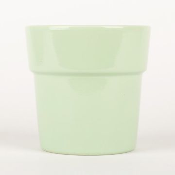 Orchid pot MARIVAN, ceramic, light turquoise, 4.9"/12,5cm, Ø5.3"/13,5cm
