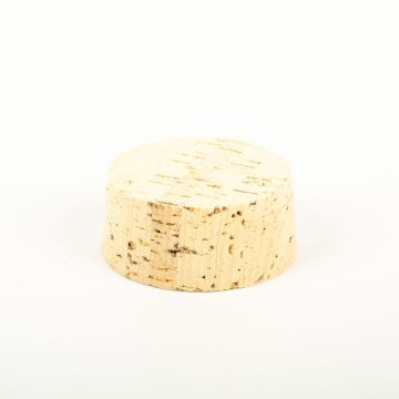Barrel cork ALMEDA made of natural cork, light-coloured, 1.2"/3cm, Ø2.6"/6,5/3"/7cm
