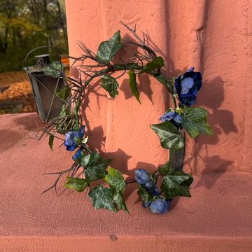 Midnight Bloom Wreath for the Wedding Rings – Customer request from Julie Fleur