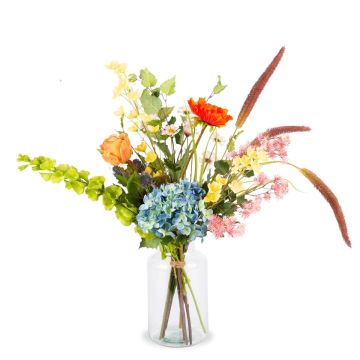 Decorative summer bouquet JOLENA, multicoloured, 26"/65cm, Ø16"/40cm
