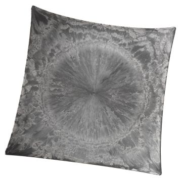 Square decorative tray JEFFERSON, synthetic, black, 9"x9"x0.6"-1.6"/23x23x1,5-4cm