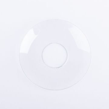 Drip catcher glass TURIBIO for dinner candles up to Ø0.9"/2,4cm, clear, Ø2.7"/6,8cm