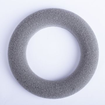 ®mosy Flower foam wreath RUJA for artificial flowers, grey, Ø6"/15cm