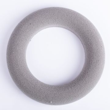 ®mosy Flower foam wreath RUJA for artificial flowers, grey, Ø8"/20cm