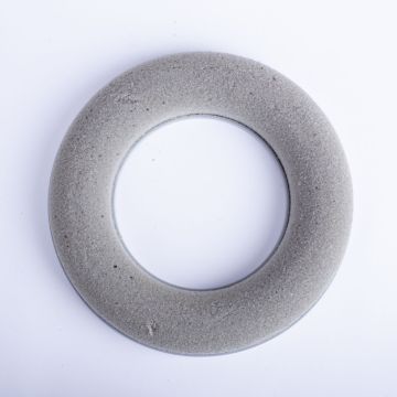 ®mosy Flower foam ring AMEB for artificial flowers, with plastic base, grey, Ø7"/17cm
