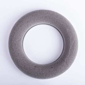 ®mosy Flower foam ring AMEB for artificial flowers, with plastic base, grey, Ø8"/20cm