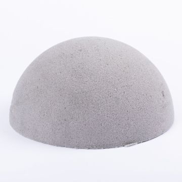 ®mosy Flower foam half ball YERAY for artificial flowers, grey, 4"/10cm, Ø8"/20cm