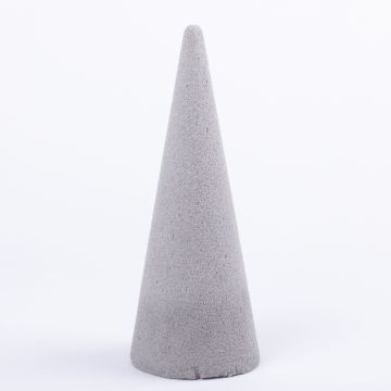 ®mosy Flower foam cone ZOILA for artificial flowers, grey, 10"/26cm, Ø4"/10cm