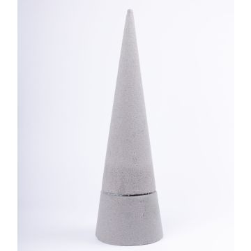 ®mosy Flower foam cone ZOILA for artificial flowers, grey, 20"/50cm, Ø6"/16cm