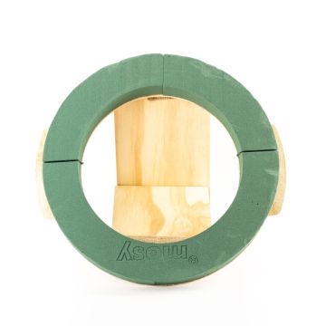 ®mosy Ökodur funeral floristry floral foam base for urn wreath ARNELLE, natural wood base, green, 4.5 cm, Ø36 cm ®mosy Ökodur funeral floristry floral foam base for urn wreath ARNELLE, natural wood base, green, 4.5 cm, Ø36 cm