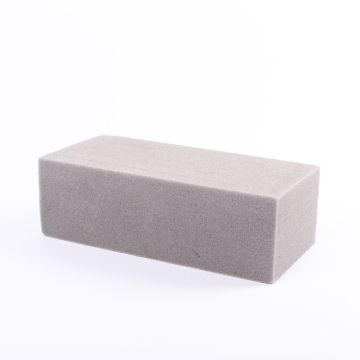 ®mosy Floral foam block BEBO for artificial flowers, grey, 9"x4.3"x3"/23x11x7,5cm
