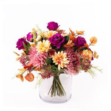 Udo's choice: Artificial Late summer bouquet CIRILLA, pink-purple-orange, 45cm, Ø60cm Udo's choice: Artificial Late summer bouquet CIRILLA, pink-purple-orange, 45cm, Ø60cm