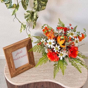 Alpine Gold Wedding Bouquet and Boutonnière - Customer Request from Kai