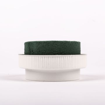 ®mosy ONORATA round floral foam bowl for flower arrangements, green and white, 5.5 cm, Ø10 cm ®mosy ONORATA round floral foam bowl for flower arrangements, green and white, 5.5 cm, Ø10 cm
