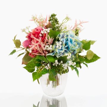 Decorative Summer Bouquet KAUWELA, pink-white-blue, 16"/40cm, Ø16"/40cm Decorative Summer Bouquet KAUWELA, pink-white-blue, 16"/40cm, Ø16"/40cm