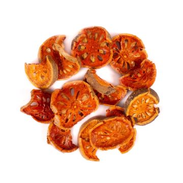 Decorative dried fruit Bengal quince slices MENJALA, orange, Ø2"-3.1"/5-8cm, 200g