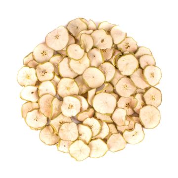 Decorative dried fruit Apple slices GERHILD, green, Ø1.6"-2.4"/4-6cm, 200g