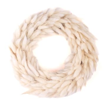 Dried grass Lagurus wreath RIKARDA, cream, Ø10"/25cm Dried grass Lagurus wreath RIKARDA, cream, Ø10"/25cm