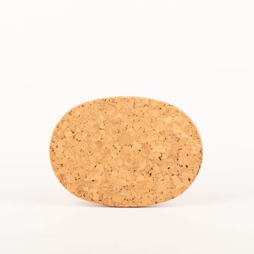Oval agglomerated cork coaster MANARA, natural, 8"x5.7"x0.6"/20x14,5x1,5cm