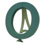 OASIS Wet florist sponge Letter O MELBA, Bioline wooden base, wooden stand, green, 16"x15"x2"/40x37x5cm