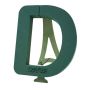 OASIS Wet florist sponge Letter D MELBA, Bioline wooden base, wooden stand, green, 16"x15"x2"/40x37x5cm