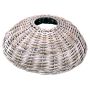 Christmas tree stand basket JERICHO made of rattan, white, 10"/25cm, Ø3ft/105cm