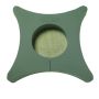OASIS Wet florist sponge Urn cushion CENDY, funeral floristry, Bioline wooden base, green, 18"x18"x2.2"/45x45x5,5cm