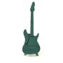 OASIS Wet florist sponge Electric guitar FELIPPE, Bioline wooden base, wooden stand, green, 31"x10"x2.4"/80x25x6cm
