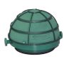 OASIS Wet florist sponge SERAPIO for car cavalcade, wedding decoration, plastic base, mesh, with suction cup, green, 2.6"/6,5cm, Ø4.5"/11,5cm