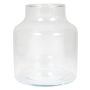 Flower vase SIARA made of glass, transparent, 8"/20 cm, Ø 6.6"/16,8 cm