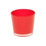 Maxi tea light glass ALENA, red, 3.5"/9cm, Ø4"/10cm
