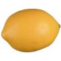 Artificial fruit Lemon KUNFER, yellow, 3.3"/8,5cm, Ø2.2"/5,5cm