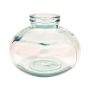 Ball glass flower vase BRENDEN, recycled, transparent, 8"/20 cm, Ø 10"/25 cm