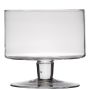Glass bowl CORIE EARTH on stand, clear, 18cm, Ø19cm