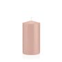 Votive candle / pillar candle MAEVA, pale pink, 6"/15cm, Ø3.1"/8cm, 69h - Made in Germany