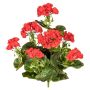 Artificial flower Geranium DOLKREN, spike, crossdoor, red, 16"/40cm